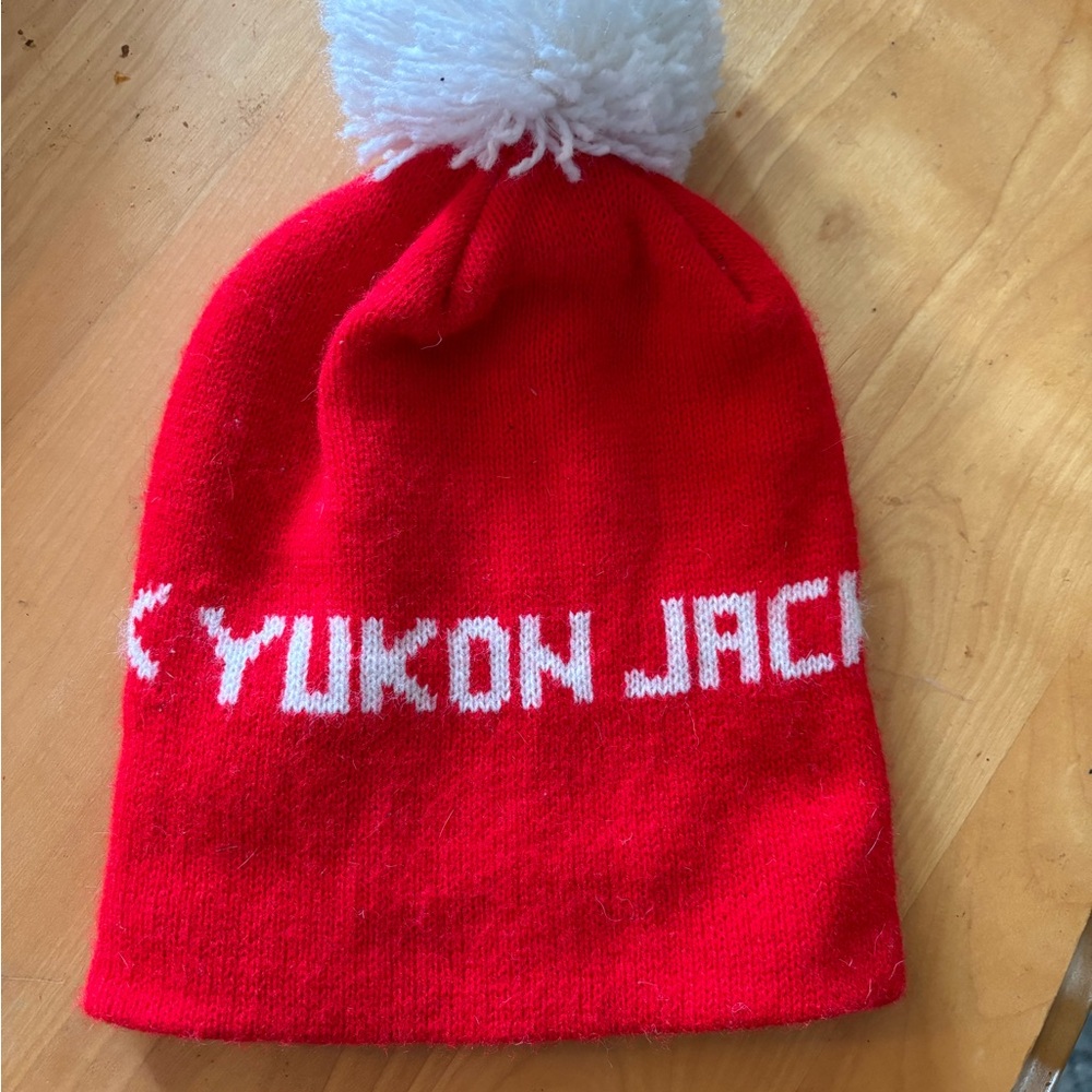 Red  Pom-Pom Beanie
